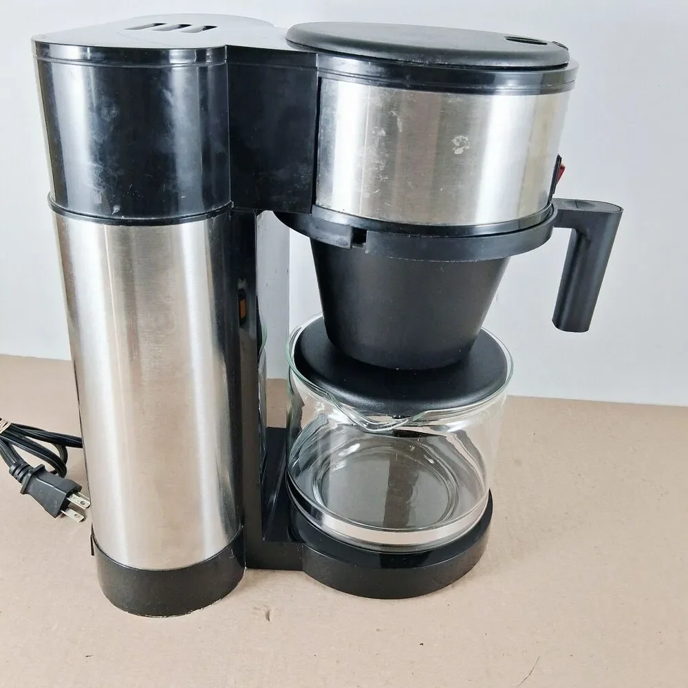 BUNN Coffee Maker Velocity 10-Cup Speed Brew Black Stainless NHS-B